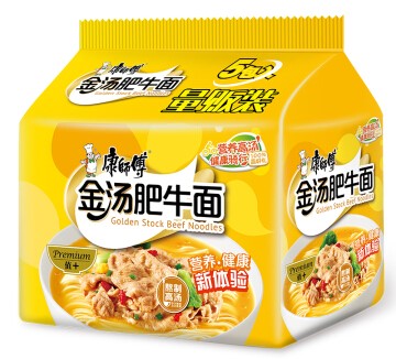 康师傅【金汤肥牛面】(5袋装) 5x105g